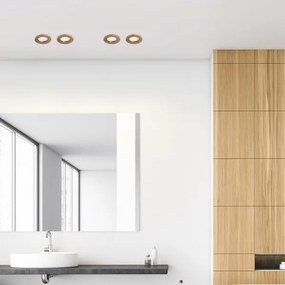 Faretto LED WOODY SPOT 5,5W 230V 4000K noce Ø 10 cm