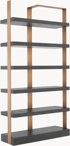Scaffale da parete in metallo e legno Geo