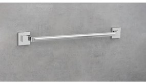 WENKO 22684100-Porta asciugamani VACUUM-LOC QUADRO ED 60,5x6 cm argento/cromo lucido