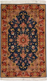 Tabriz Tappeto 80 x 120 Giallo (Iran) Annodato A Mano