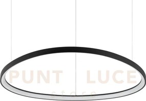 Gemini sospensione led 78 w on-off 8600 lm 2700 k nero 99,5cm