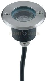 Faro a incasso calpestabile led walk acciaio tondo 3w 375lm 4000k i...