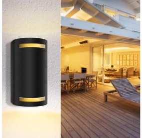 Aigostar - Applique da esterno 2xGU10/35W/230V nero IP54