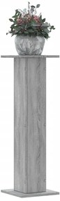 Supporti Per Piante 2 Pz Grigio Sonoma 30x30x95cm İn Truciolato /