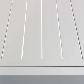 DEXTER - set tavolo in alluminio cm 200/300 x 100 x 74 h con 8 sedie e 2 poltrone Dexter