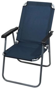 Sedia da campeggio pieghevole blu