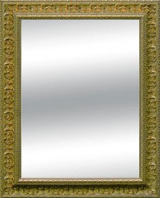 Specchio rettangolare in legno oro 97 x 137 cm