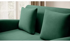 Divano verde allungabile e rivestimento in velluto 130 cm Ario – ELTAP