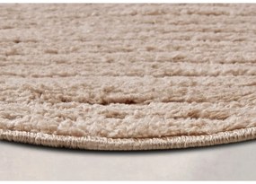 Tappeto rotondo grigio tortora ø 160 cm Panglao New York Taupe – Elle Decoration