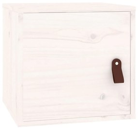 Pensili 2pz bianchi 31,5x30x30 cm in legno massello di pino