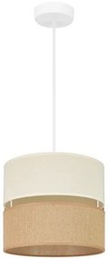 Brilagi - Lampadario a cavo ROYAL YUTE 1xE27/15W/230V Ø 25 cm beige crema