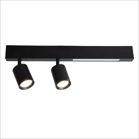 Faretto LED MAGNET LED/5W/230V + 2xGU10/60W 3000/4000K nero