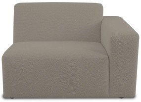 Modulo divano marrone chiaro in tessuto bouclé (angolo destro) Roxy - Scandic