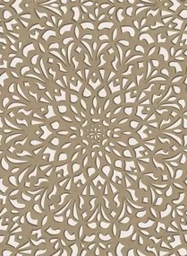 Gittertapete Medina von Cole & Son - Gilver & Parchment