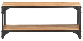 Tavolino da salotto 90x30x40 cm in legno massello di acacia