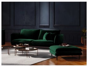 Divano in velluto verde, 200 cm Vienna - Cosmopolitan Design