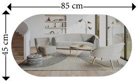 Specchio da parete RIORS 85x45 cm oro