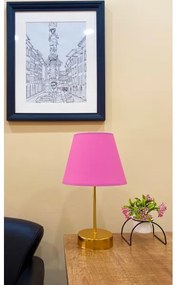 Lampada da tavolo 1xE27/60W/230V rosa/rame