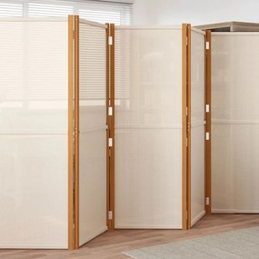 Divisorio A 6 Pannelli Bianco Crema 420x180 Cm /