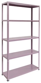 Scaffale in kit 5 ripiani Coolour L 90 x P 30 x H 172 cm violet, portata per ripiano 70 kg