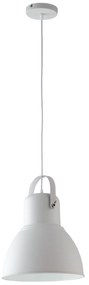 Lampadario Sospensione Legend Industrial Vintage Colore Bianco 60W Mis 31,5 x 31,5 x 184 cm