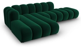 Divano angolare verde scuro ad angolo sinistro Lupine - Micadoni Home