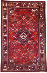 Meimeh Tappeto 160 x 250 Rosso (Iran) Annodato A Mano
