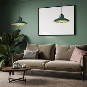 Brilagi - Lampadario a sospensione con filo FLAMENGO 1xE27/60W/230V verde