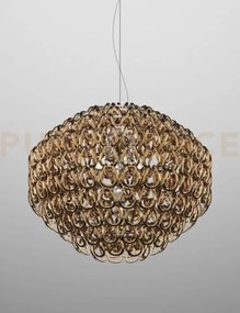 Giogali sospensione 85 cristallo bronzo e cromo lucido 5 luci attac...