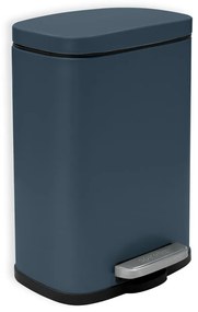 Cestino per la spazzatura color petrolio in acciaio con pedale 5 l Akira – Spirella