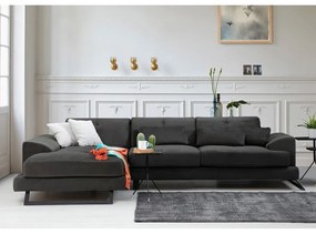 Divano angolare grigio scuro (angolo sinistro) Frido - Balcab Home