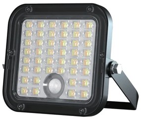 Faretto solare LED dimmerabile 10W 3,7V 4000/6000K IP65 con sensore + DO