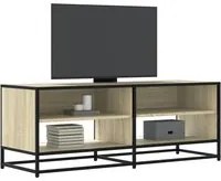 Mobile TV Rovere Sonoma 120,5x40x46cm Legno Multistrato Metallo 848890