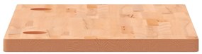 Piano scrivania 100x60x4 cm in legno massello di faggio