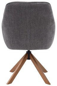 Set di sedie da pranzo grigia in imbottito 2 pz Avola – Unique Furniture