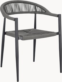 Set di 4 sedie da giardino impilabili con braccioli Jandia