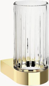 Porta spazzolini da parete in vetro Kristall