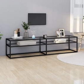 Mobile Porta Tv Trasparente 180x40x40,5 Cm İn Vetro Temperato /