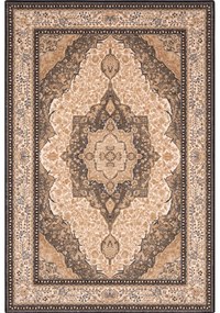 Tappeto di lana marrone chiaro 160x240 cm Charlotte - Agnella