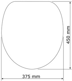 Sedile per wc con chiusura facilitata , 45 x 37,5 cm Astera - Wenko