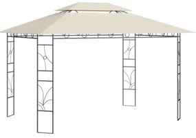 Gazebo 4x3x2,7 m Crema 160 g/m²