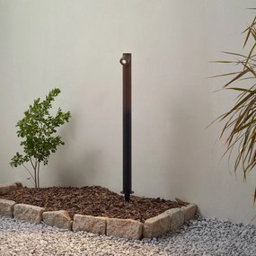 Lindby Lampione a LED Luzian, altezza 80 cm, nero, picchetto a terra