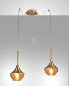 Apollo sospensione ottone sat.2 luce 3623-42-119