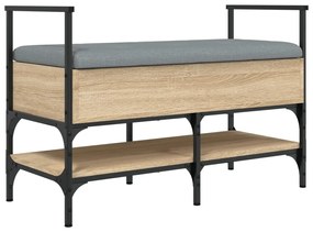 Panca porta scarpe rovere sonoma 85,5x42x57,5 cm