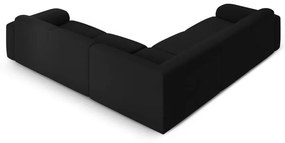 Divano angolare nero in tessuto bouclé (angolo variabile / a L) Molino - Micadoni Home