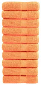 Asciugamani Solund 10 Pz Arancioni 50x100 Cm 600 G/m² /