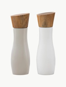 Set di macina sale e pepe con coperchio in legno di acacia Essentials 2 pz