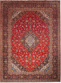 Kashan Tappeto persiano 300 x 410 Rosso (Iran) Annodato A Mano