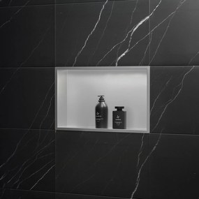 MENSOLA BAGNO 30x45 steel brush