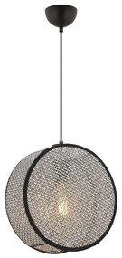 Lampadario a cavo BIG DRUM 1xE27/60W/230V grigio/nero